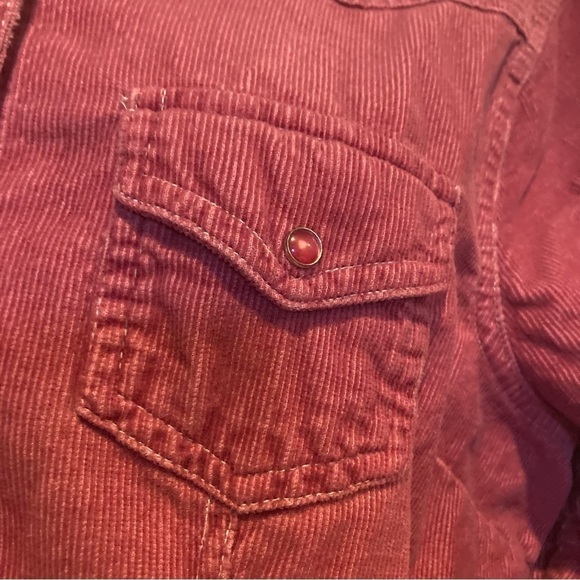 Ladies Vintage Periscope Corduroy Pearl Snap Shirt - Picture 3 of 7